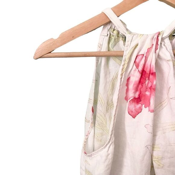 Tommy Bahama Acqua Dei Fiore Linen Halter Top in Size Large - Picture 7 of 11